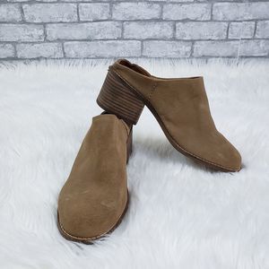 TOMS Women's Toffee Suede Leila Mule Clogs US 8.5